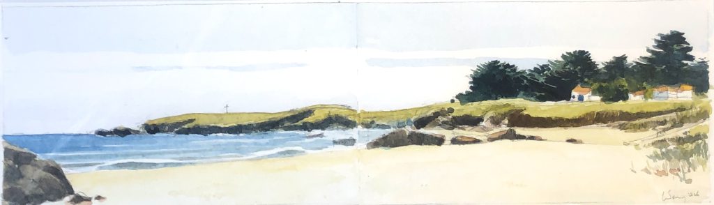Plage des Sabias, panorama