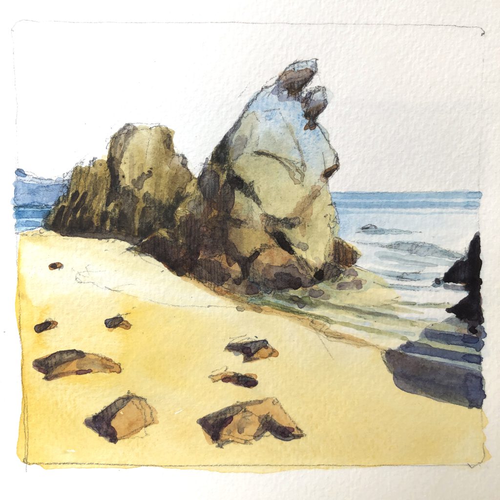 Plage des vielles, les amants