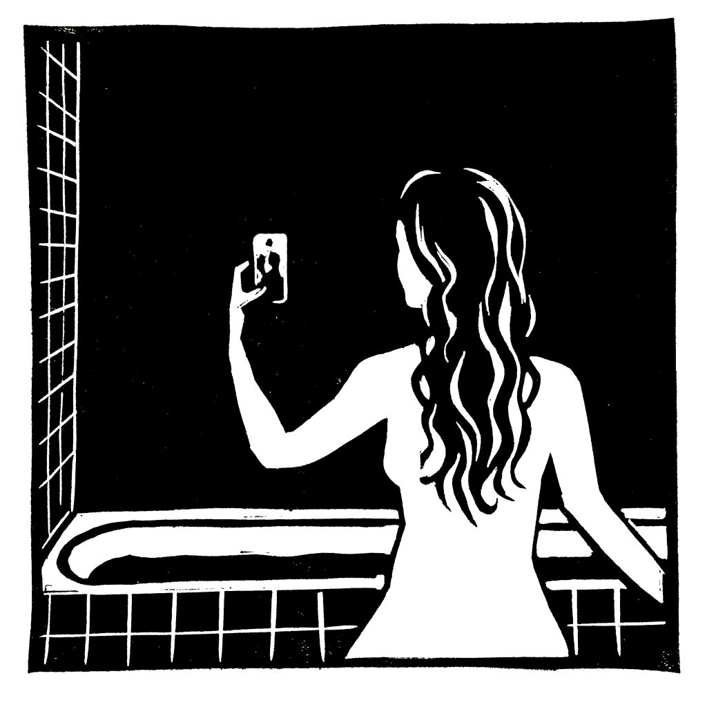Selfie au bain