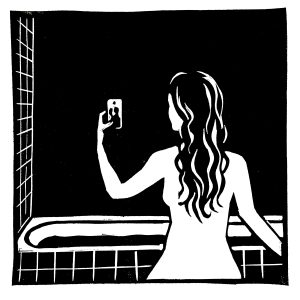 Selfie au bain